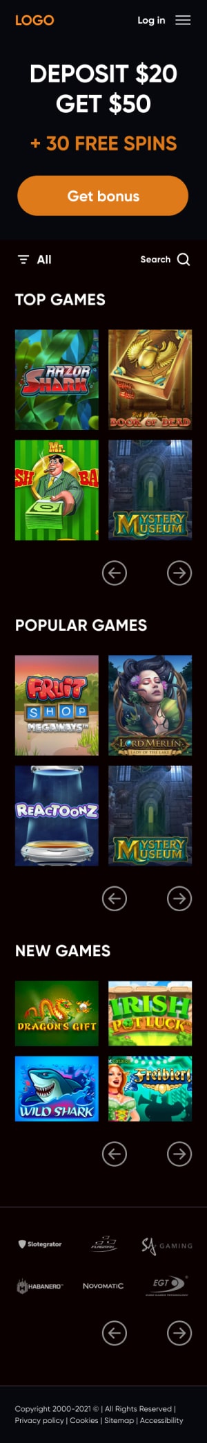 Kiểm tra bản demo của trang web trò chơi!