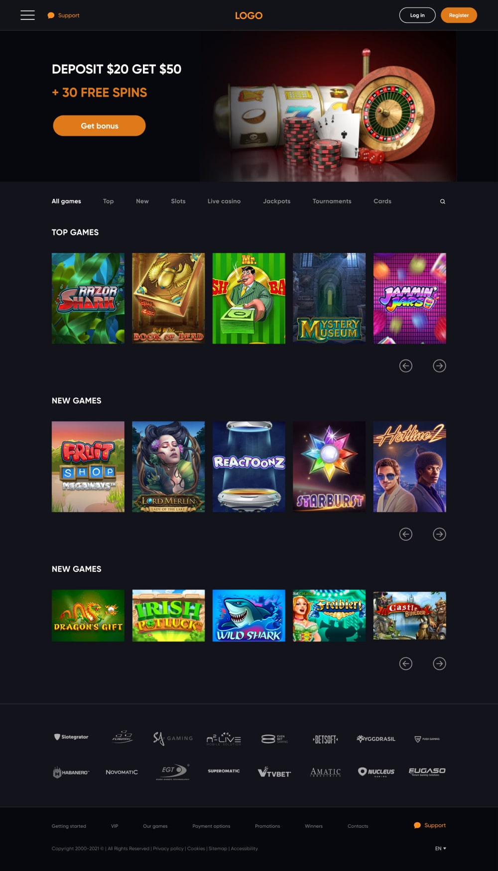 Kiểm tra bản demo của trang web trò chơi!