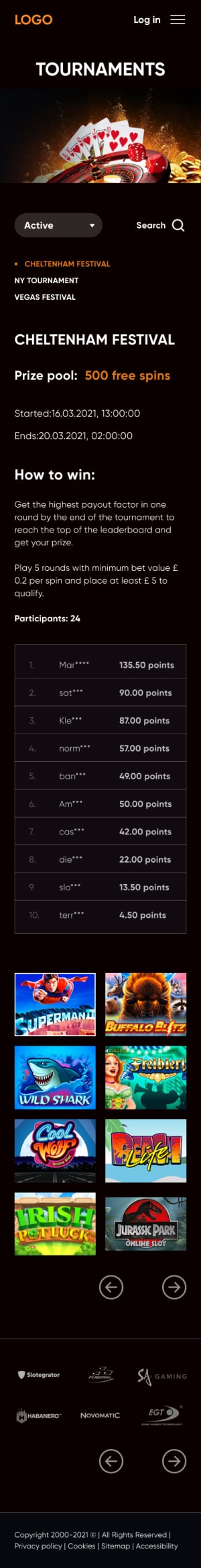 Kiểm tra bản demo của trang web trò chơi!