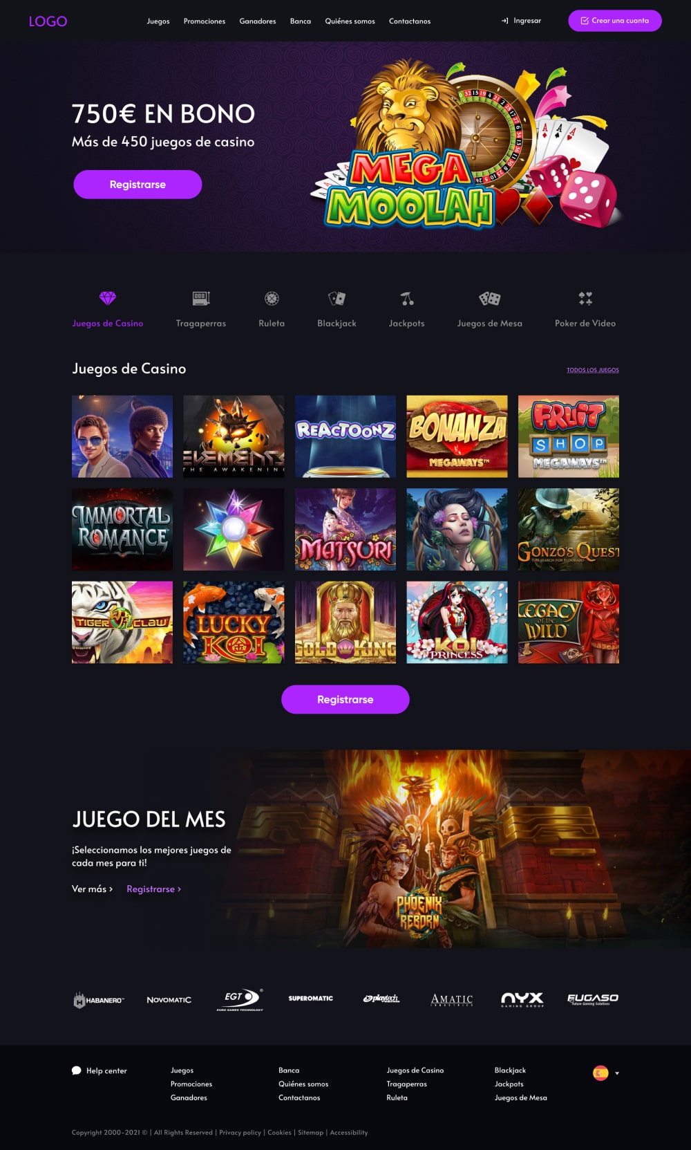 Kiểm tra bản demo của trang web trò chơi!