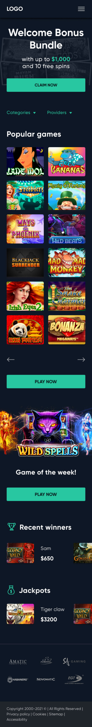 Kiểm tra bản demo của trang web trò chơi!