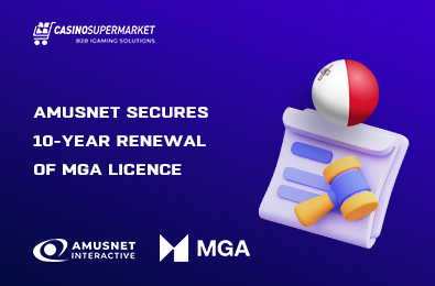 Amusnet Secures 10-Year Renewal of MGA Licence