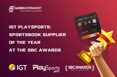 IGT PlaySports: Sportsbook Supplier of the Year at the SBC Awards