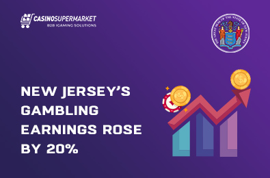 New Jersey’s Gaming Earnings Rose by 20%