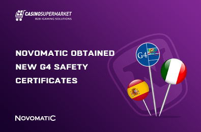 Novomatic Obtained New G4 Safety Certificates