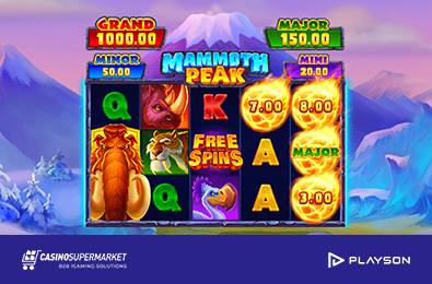 Playson's Team Releases Mammoth Peak, a Slot about Prehistorical Times