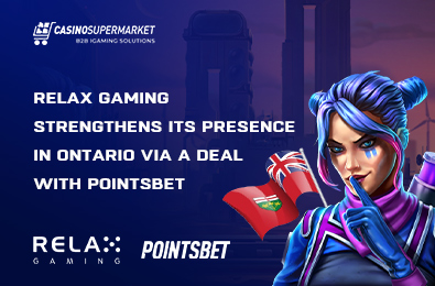 Relax Gaming Strengthens Its Presence in Ontario via a Deal with PointsBet