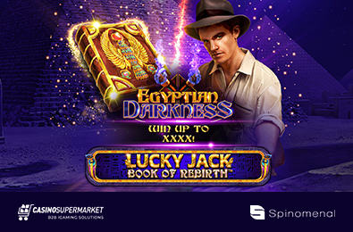The New Spinomenal Game, Lucky Jack — Book of Rebirth: the Egyptian Darkness is Out