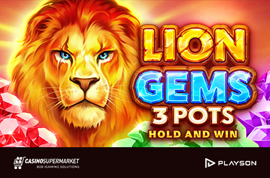 Playson Presents Its Latest Novelty, Lion Gems 3 Pots: Hold and Win
