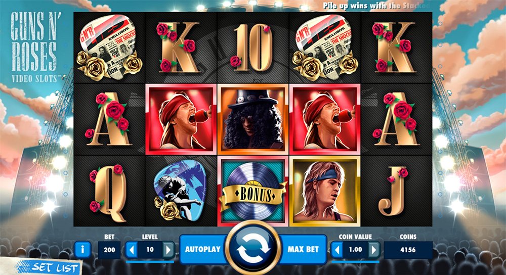 NetEnt Guns N' Roses online slot machine