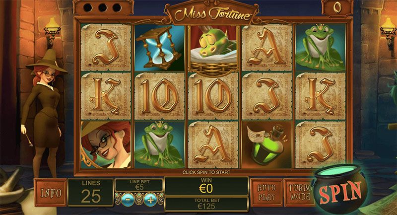 Miss Fortune slot machine by Playtech
