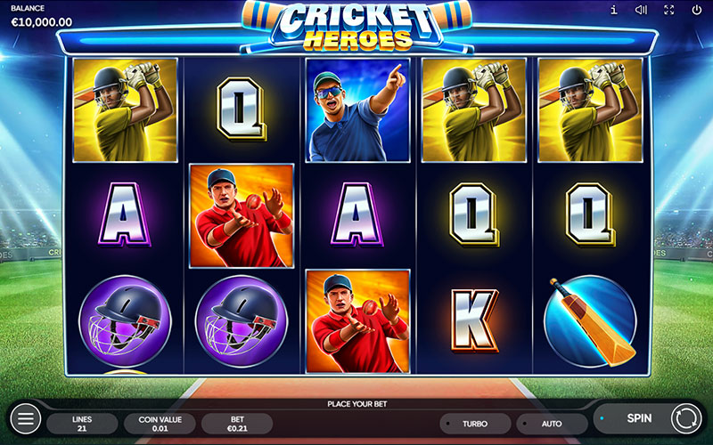 Cricket Heroes slot machine