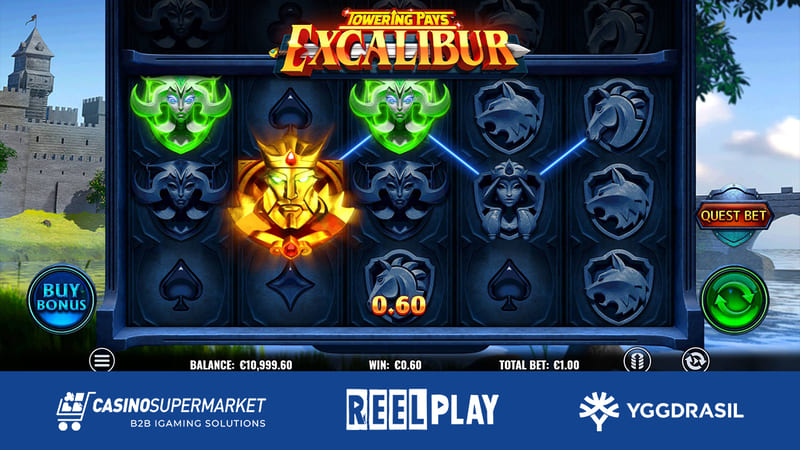 Towering Pays Excalibur from Yggdrasil and ReelPlay
