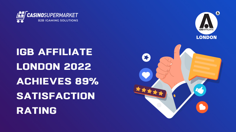 iGB Affiliate London got an 89% satisfactory rate