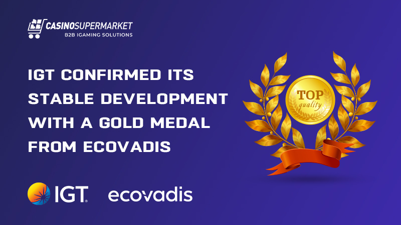 IGT is awarded a gold medal by EcoVadis