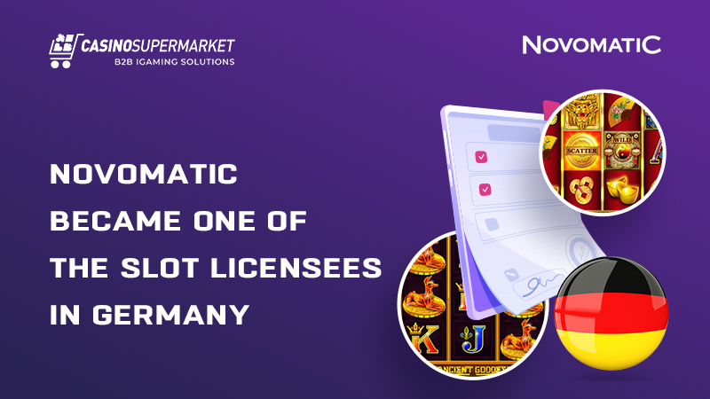 Novomatic got an online slot licence in Germany