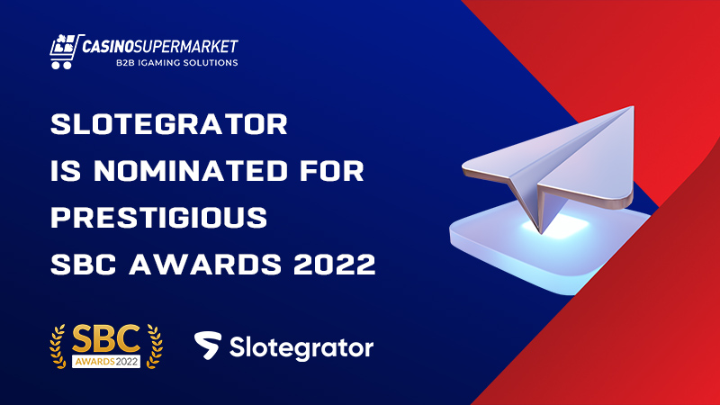 Slotegrator is nominated for the SBC Awards 2022