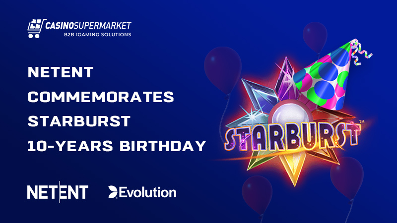 NetEnt celebrates Starburst's 10-year birthday