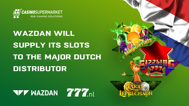 Wazdan will supply its slots to Casino777