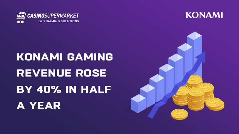 Konami's gaming revenue rose by 40%