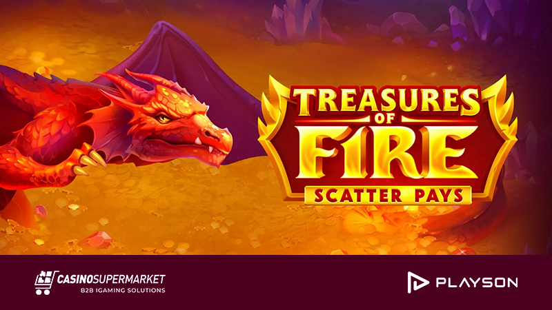 Treasures of Fire: Scatter Pays by Playson
