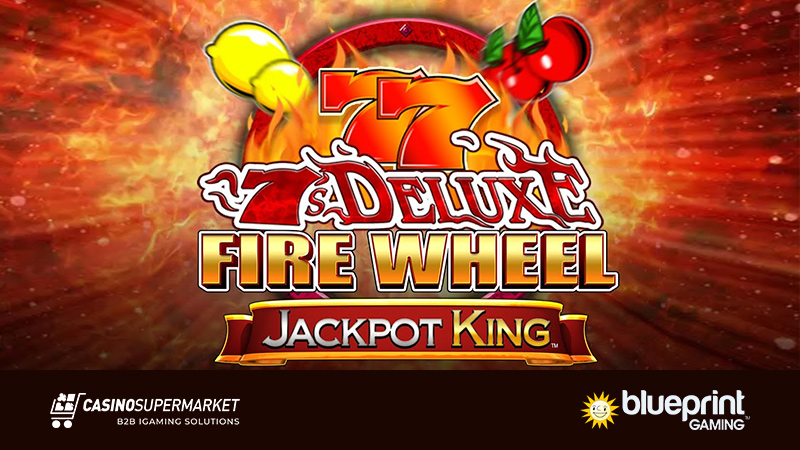 7’s Deluxe Fire Wheel Jackpot King by Blueprint