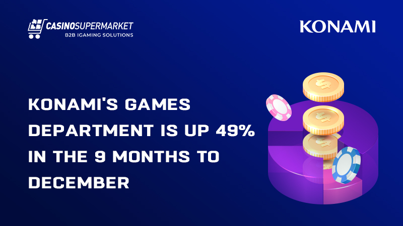 Konami gaming profits: 49% growth