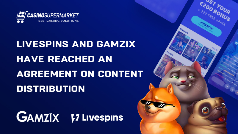 Livespins and Gamzix partnership