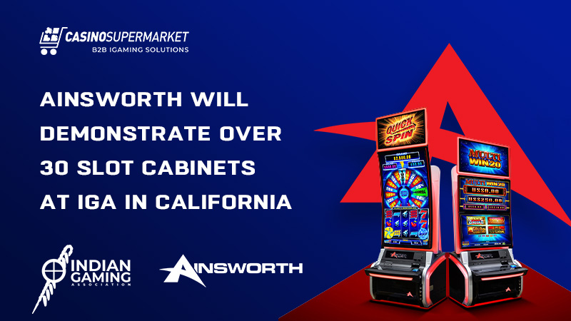 Ainsworth to present 30+ cabinets at IGA