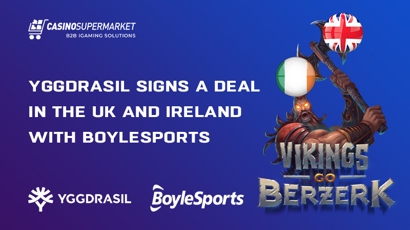 Yggdrasil and BoyleSports sign a lucrative deal
