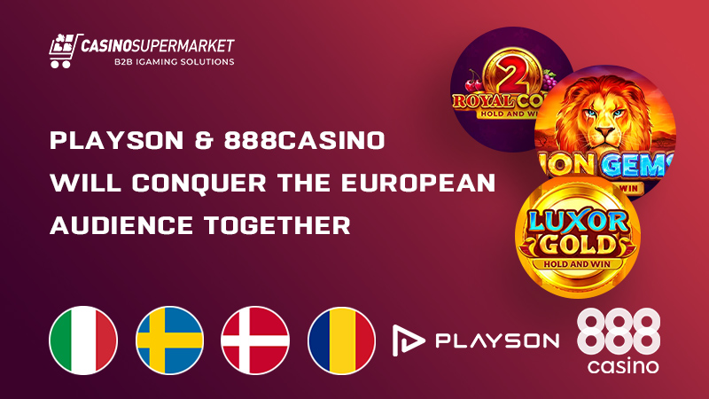 Playson and 888casino in Europe
