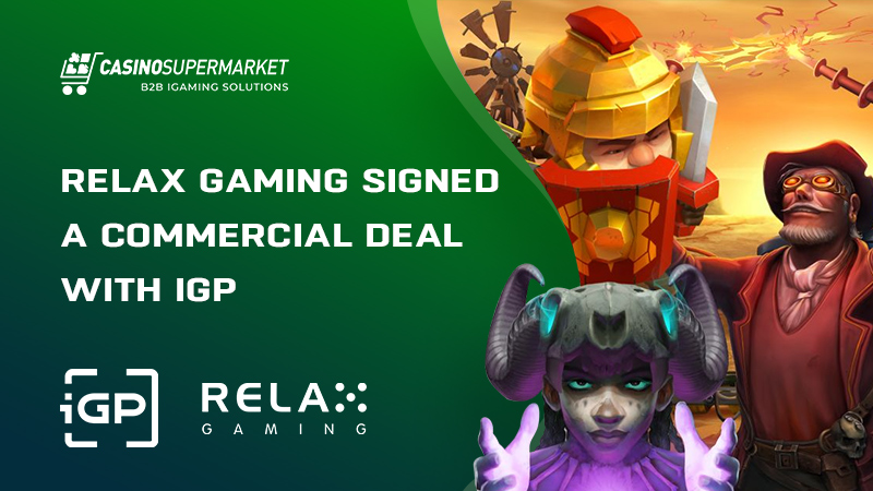 Relax Gaming and iGP: partnership