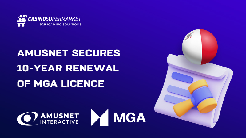 Amusnet's MGA licence renewal