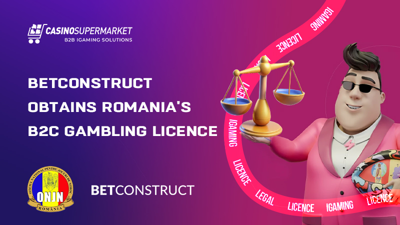 BetConstruct B2C gaming licence in Romania