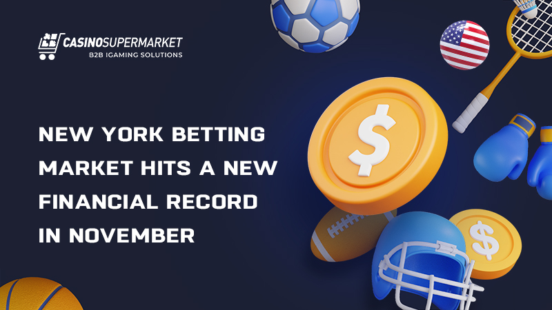 New York betting revenue in November: new record