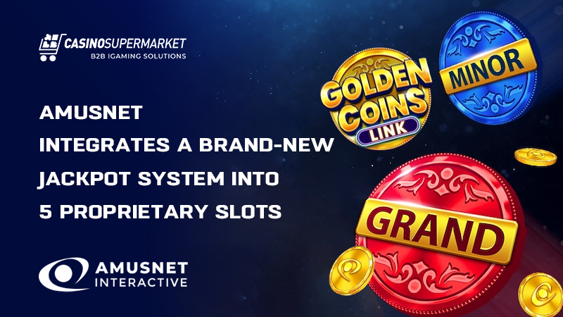 Golden Coins Link by Amusnet: jackpot system
