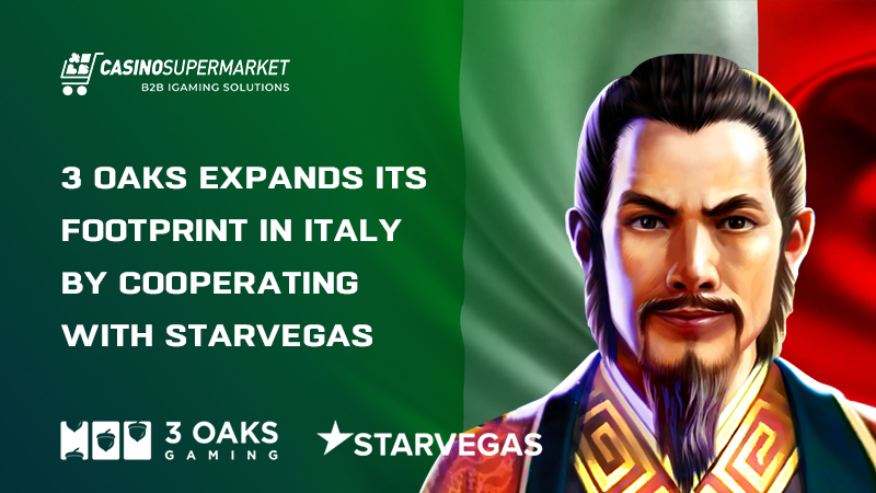 3 Oaks Gaming and StarVegas in Italy: partnership