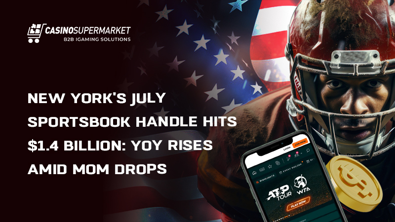 New York sports betting handle and revenue in July 2025