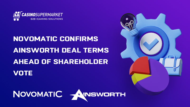 Novomatic and Ainsworth Game Technology: acquisition