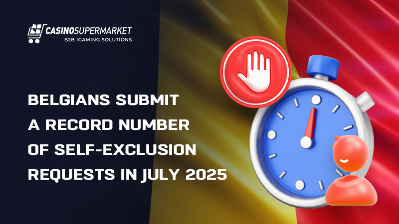 Rise in Belgium player self-exclusion in July 2025