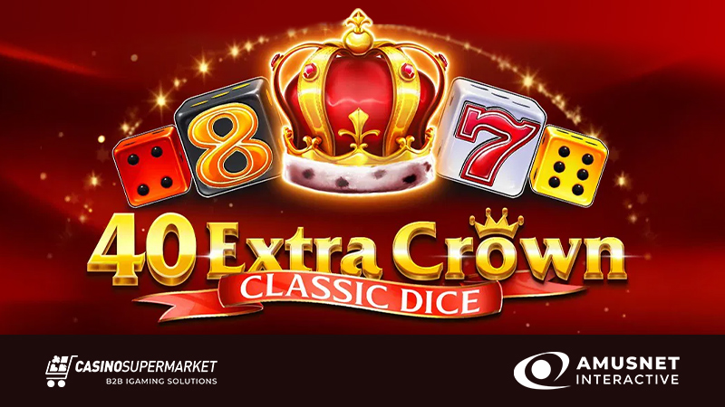 40 Extra Crown Classic Dice from Amusnet