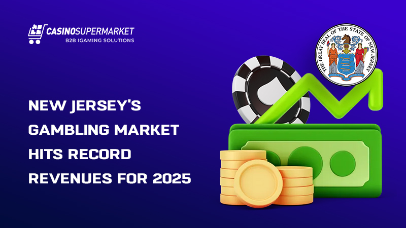 New Jersey gambling revenue in 2025: new record