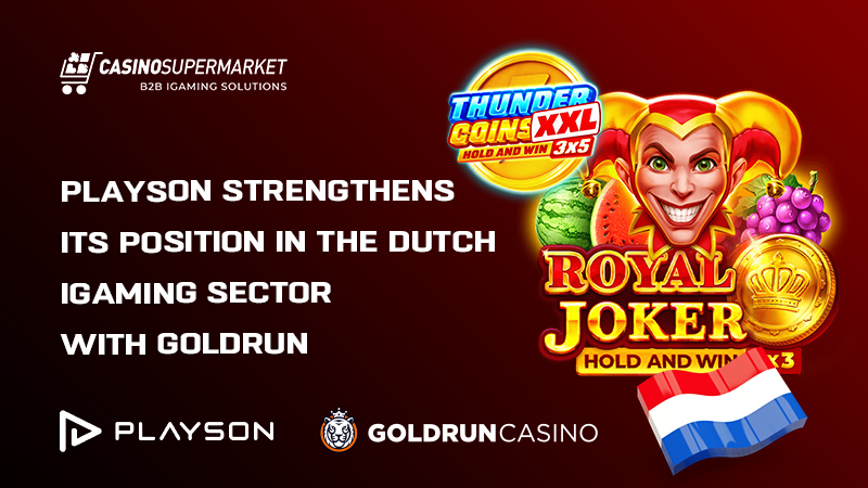 Playson and Goldrun in the Netherlands: content deal