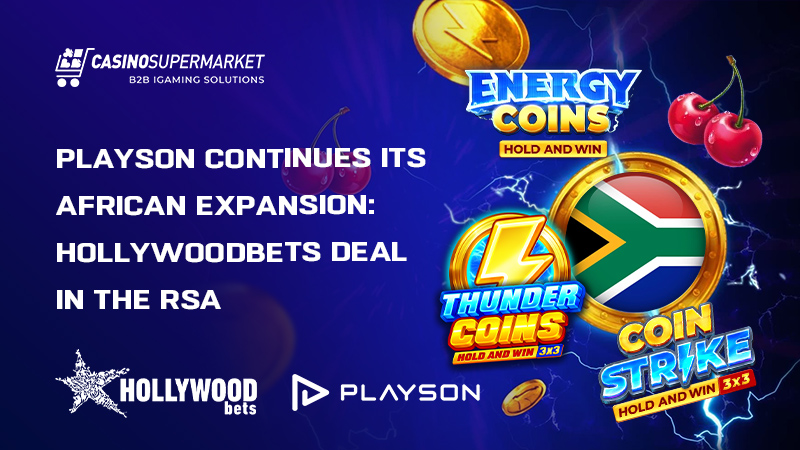 Playson & Hollywoodbets in the RSA Playson and Hollywoodbets in the RSA: content deal