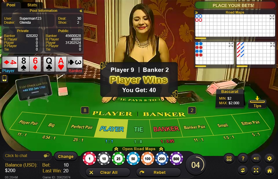 Juegos de casino en vivo con crupieres