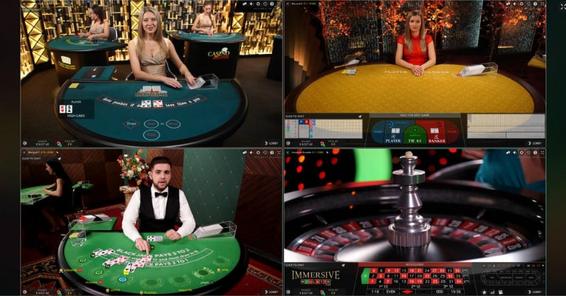 multi software casinos live dealer games
