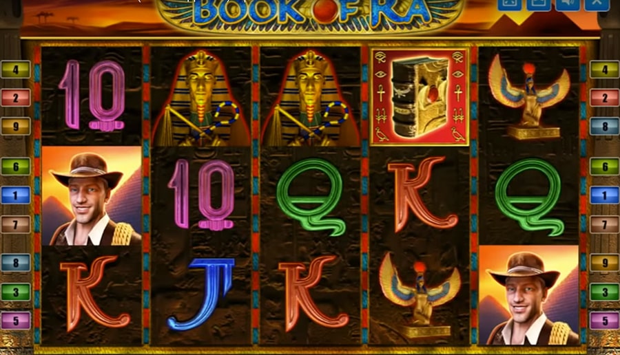 Slot machine from Gaminator Book of Ra