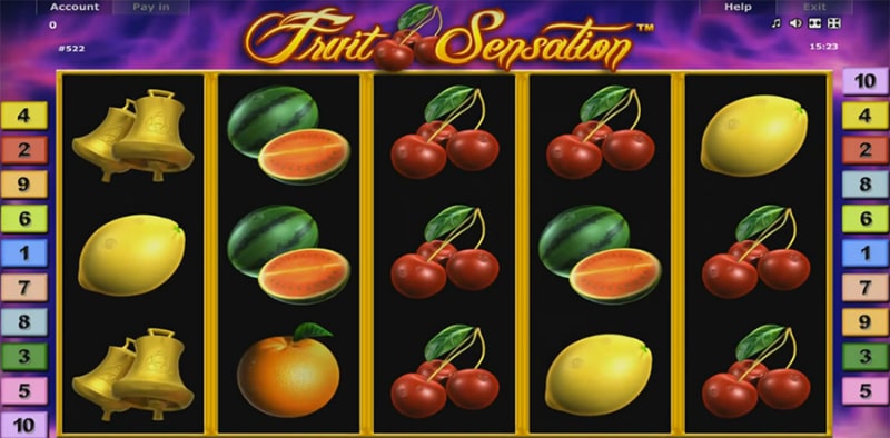 Slot machine from Gaminator: Fruit Sensation