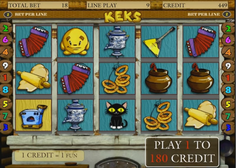 Casino game from Igrosoft: Keks