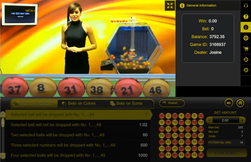 Ezugi casino software — live lottery